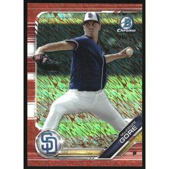 2019 Bowman Chrome Prospects Orange Shimmer Refractors #BCP245 MacKenzie Gore