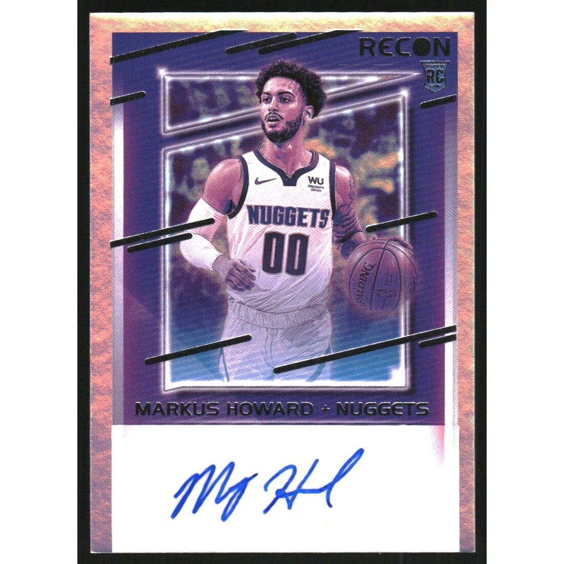 2020-21 Panini Recon Rookie Recon Signatures #39 Markus Howard. rookie card picture