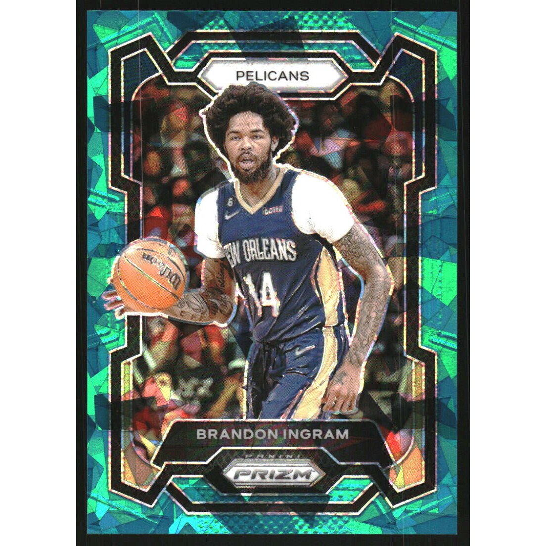 2023-24 Panini Prizm Prizms Teal Ice #89 Brandon Ingram. rookie card picture