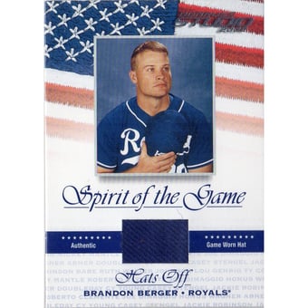 2002 Studio Spirit of the Game Hats Off #49 Brandon Berger