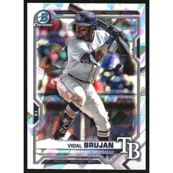 2021 Bowman Chrome Prospects Atomic Refractors #BCP19 Vidal Brujan