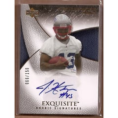 2007 Exquisite Collection #86 Justise Hairston AU RC