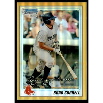 2010 Bowman Chrome Prospects Gold Refractors #BCP172 Brad Correll