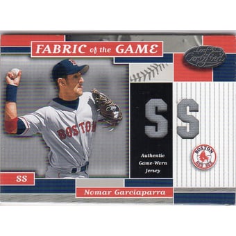 2002 Leaf Certified Fabric of the Game #20PS Nomar Garciaparra/50