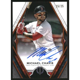 2021 Topps Tribute Autographs Orange #TAMC Michael Chavis