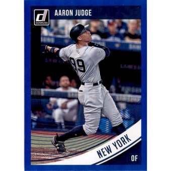 2018 Donruss Holo Blue #148 Aaron Judge