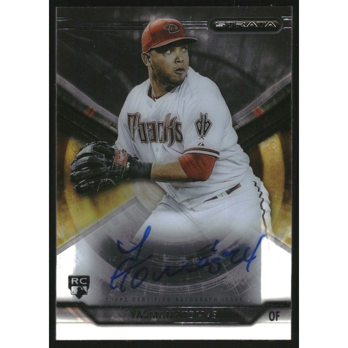 2015 Topps Strata Autographs #SAYT Yasmany Tomas. rookie card picture