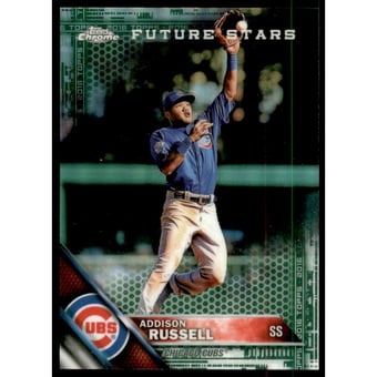 2016 Topps Chrome Green Refractors #7 Addison Russell