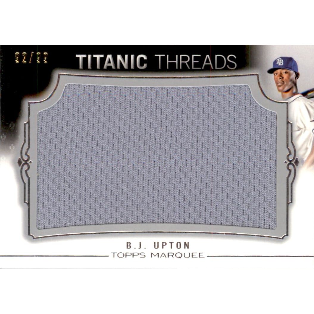 2011 Topps Marquee Titanic Threads #TTJR115 B.J. Upton. rookie card picture