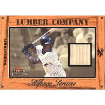 2003 Fleer Tradition Lumber Company Game Used Gold #AS Alfonso Soriano/39