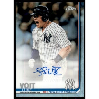2019 Topps Chrome Update Autograph Refractors #CUALV Luke Voit
