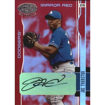 2003 Leaf Certified Materials Mirror Red Autographs #91 Joe Thurston/100