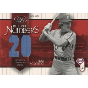 2002 Leaf Retired Number Jerseys #RN1 Mike Schmidt/20