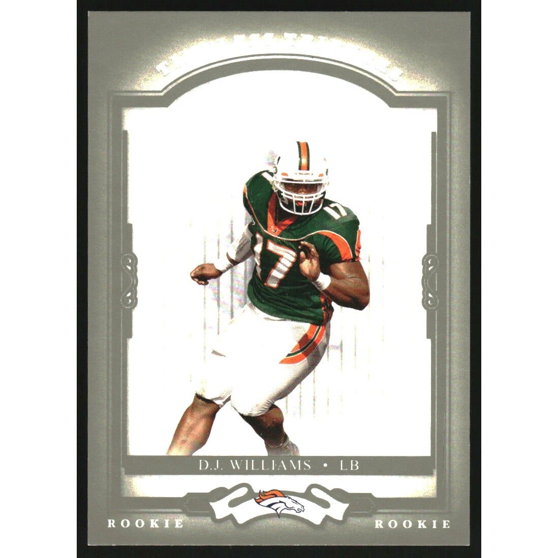2004 Donruss Classics Timeless Tributes Green #221 D.J. Williams. rookie card picture