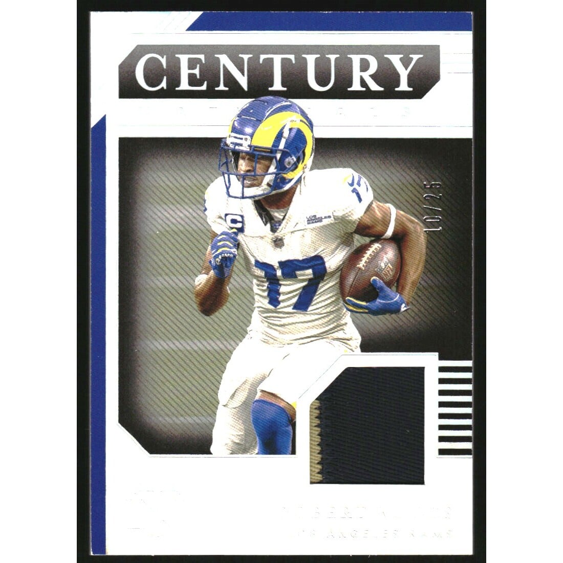 2020 Panini National Treasures Century Materials Holo Silver #79 Robert Woods. rookie card picture