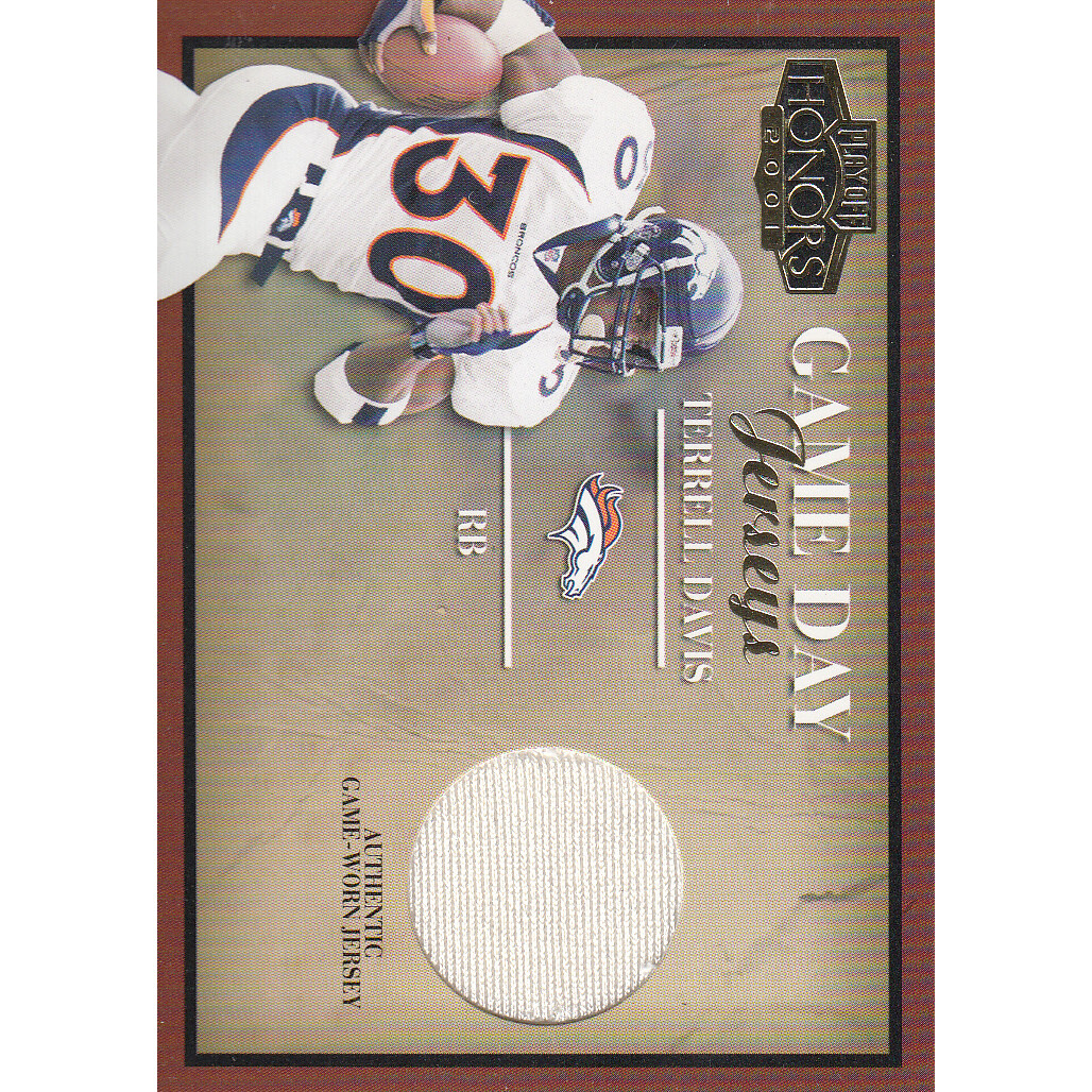 2001 Playoff Honors Game Day Jerseys #GD14 Terrell Davis 2001 Playoff Honors Game Day Jerseys #GD14 Terrell Davis