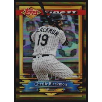 2021 Finest Flashbacks Gold Refractors #46 Charlie Blackmon