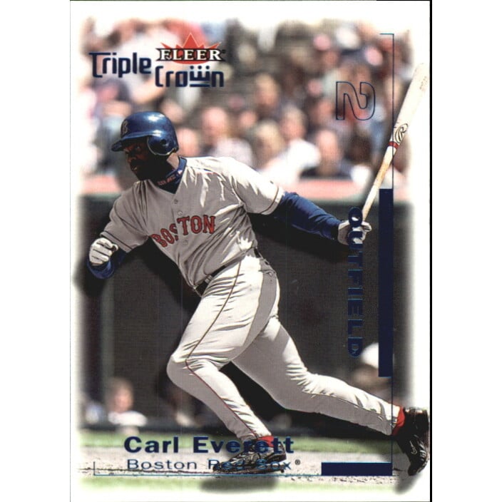2001 Fleer Triple Crown Blue #58 Carl Everett/34