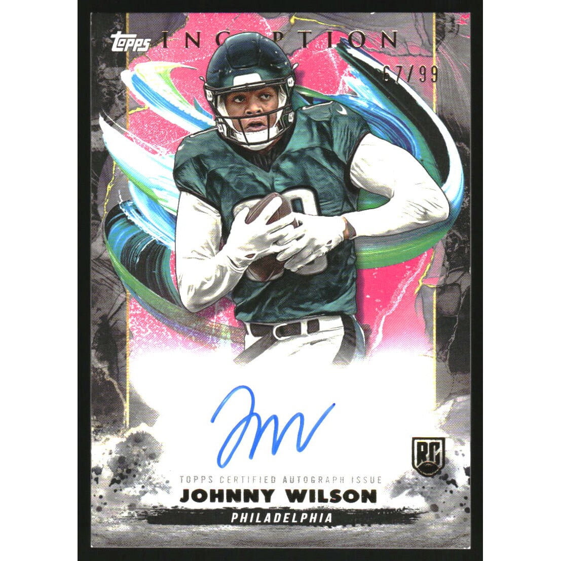 2024 Topps Inception Rookie Autographs Magenta #RAJW Johnny Wilson. rookie card picture