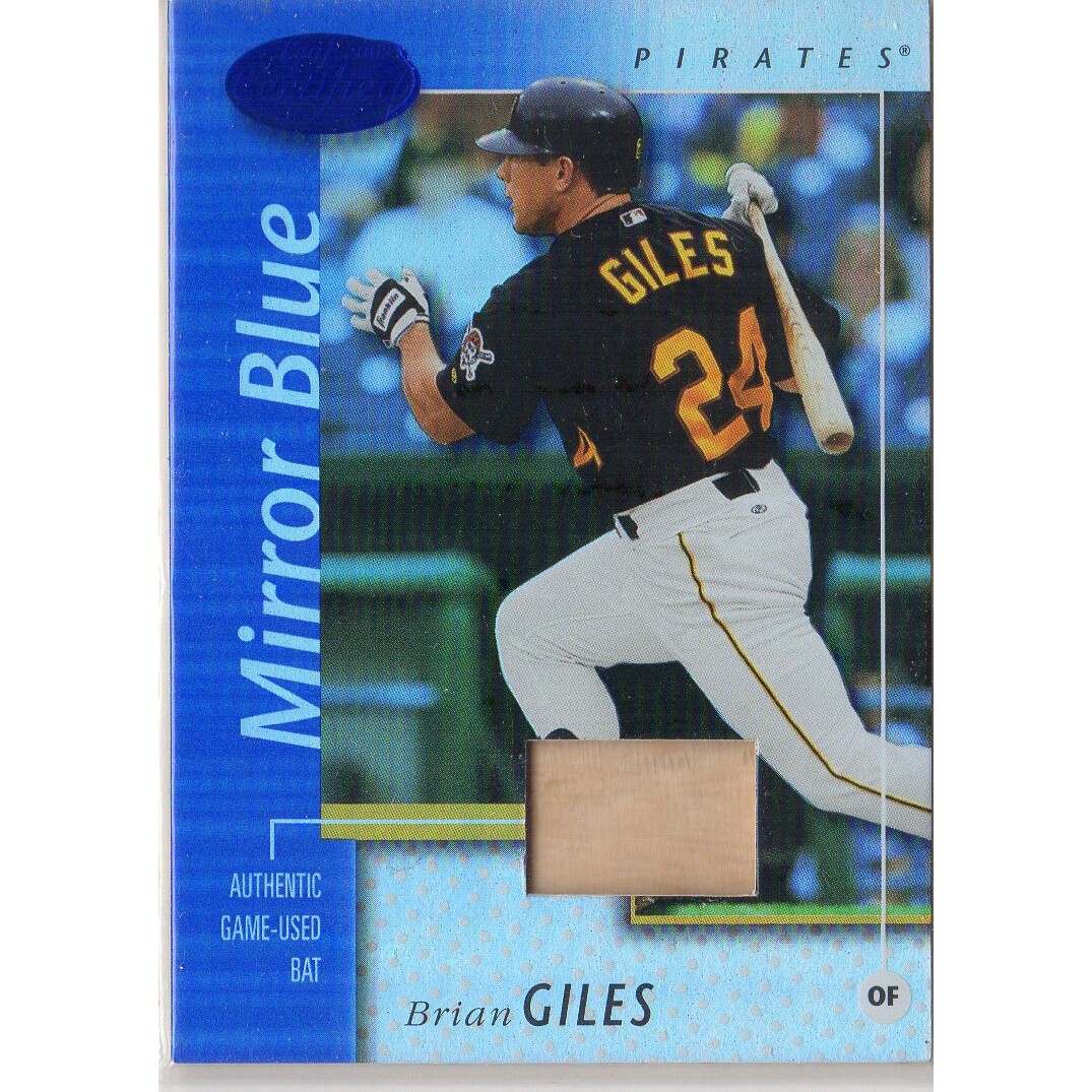 2002 Leaf Certified Mirror Blue #120 Brian Giles Bat