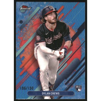 2025 Finest Sky Blue Refractors #280 Dylan Crews