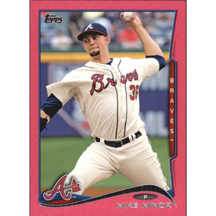2014 Topps Mini Pink #316 Mike Minor. rookie card picture