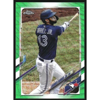 2021 Topps Chrome Green Wave Refractors #64 Lourdes Gurriel Jr.