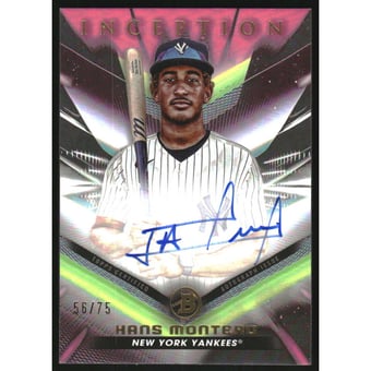 2023 Bowman Inception Autographs Fuchsia Foil #BPAHM Hans Montero