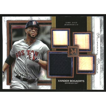 2020 Topps Museum Collection Primary Pieces Quad Relics Copper #SPQRXB Xander Bogaerts