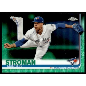 2019 Topps Chrome Green Refractors #128 Marcus Stroman
