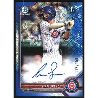 2022 Bowman Chrome Prospect Autographs HTA Choice Refractors #CPALS Liam Spence