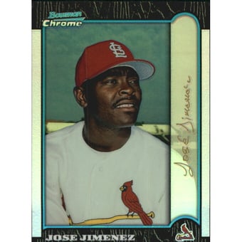 1999 Bowman Chrome Gold Refractors #381 Jose Jimenez