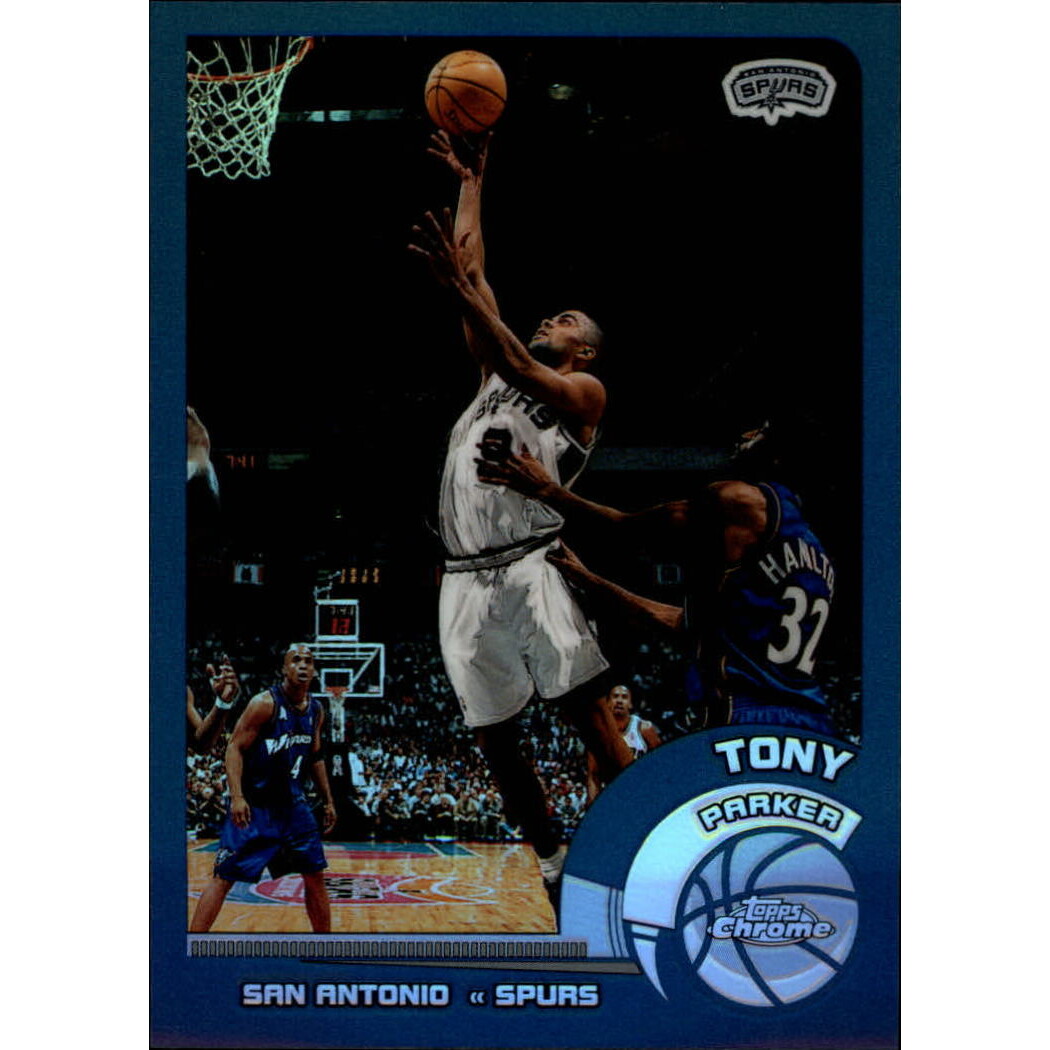 2002-03 Topps Chrome Refractors #86 Tony Parker