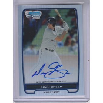 2012 Bowman Chrome Prospect Autographs Refractors #BCP52 Dean Green