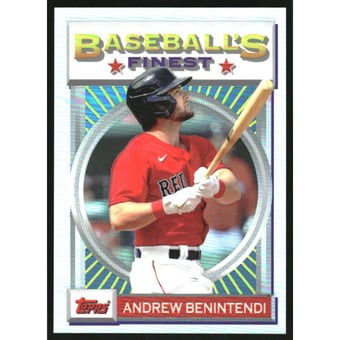 2020 Finest Flashbacks Refractors #83 Andrew Benintendi
