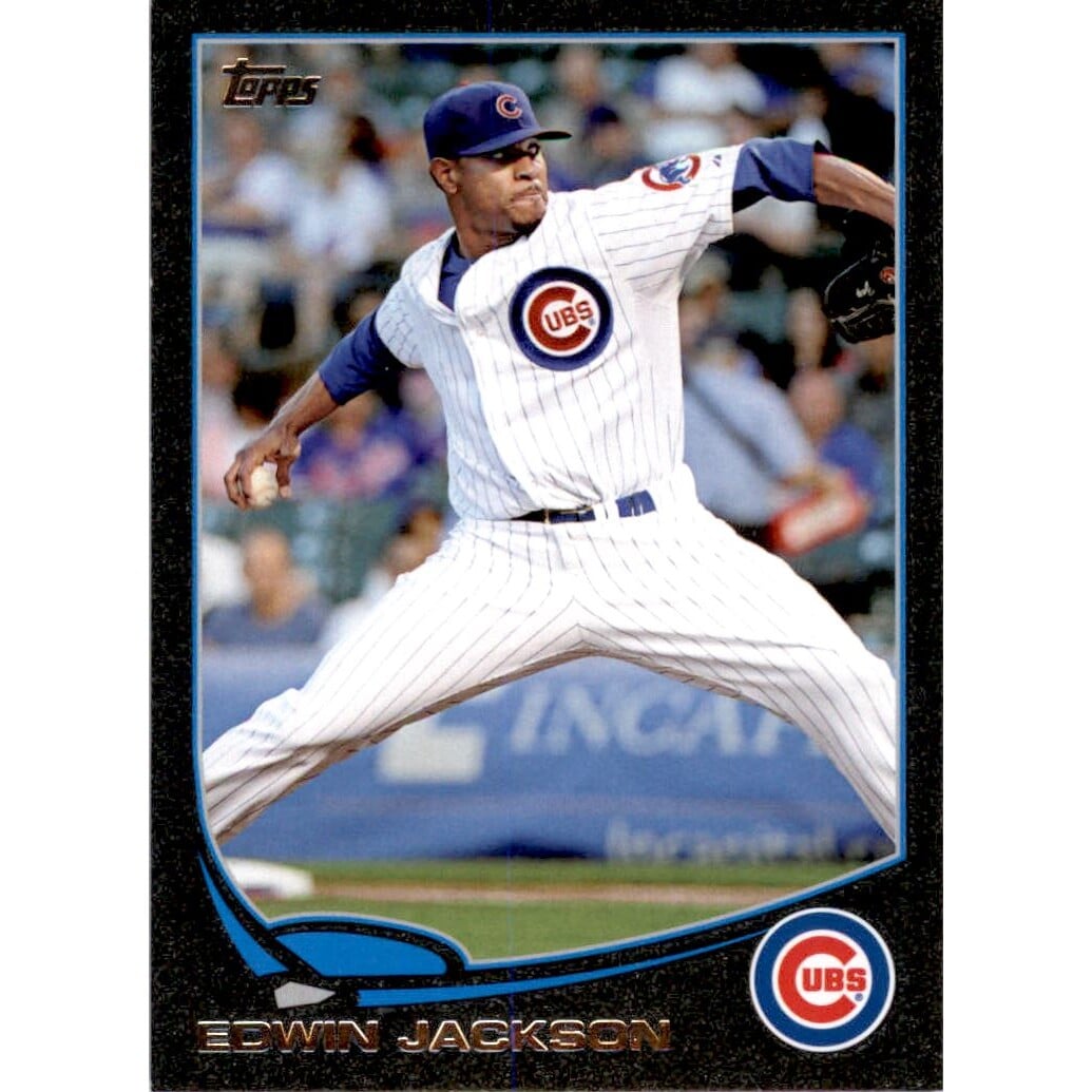 2013 Topps Update Black #US270 Edwin Jackson. rookie card picture