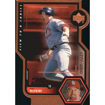 1999 Upper Deck View to a Thrill Double #V23 Mark McGwire