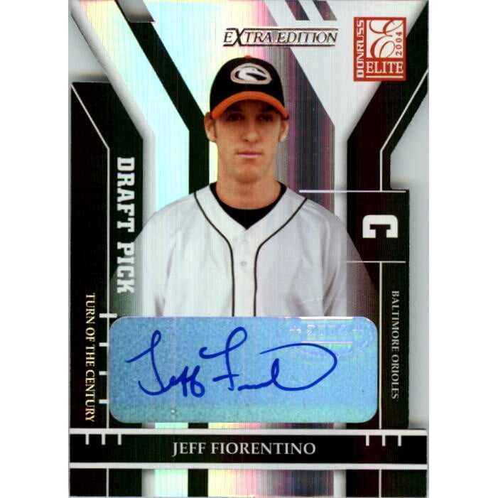 2004 Donruss Elite Extra Edition Signature Turn of the Century #218 Jeff Fiorentino ROO/100. rookie card picture