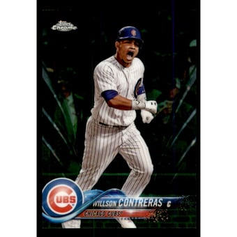 2018 Topps Chrome Green Refractors #197 Willson Contreras
