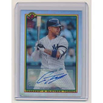 2020 Bowman Chrome '90 Bowman Autographs #90BGT Gleyber Torres