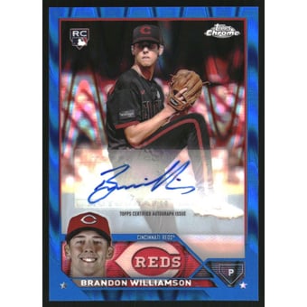 2023 Topps Chrome Update Autographs Blue Raywave Refractors #ACBWI Brandon Williamson