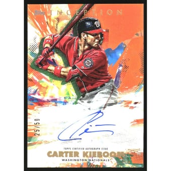 2020 Topps Inception Rookie and Emerging Stars Autographs Orange #RESACK Carter Kieboom