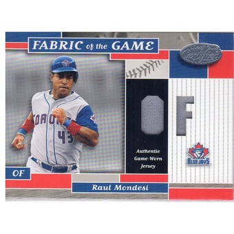 2002 Leaf Certified Fabric of the Game #86PS Raul Mondesi/50