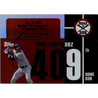 2007 Topps Alex Rodriguez Road to 500 #ARHR409 Alex Rodriguez