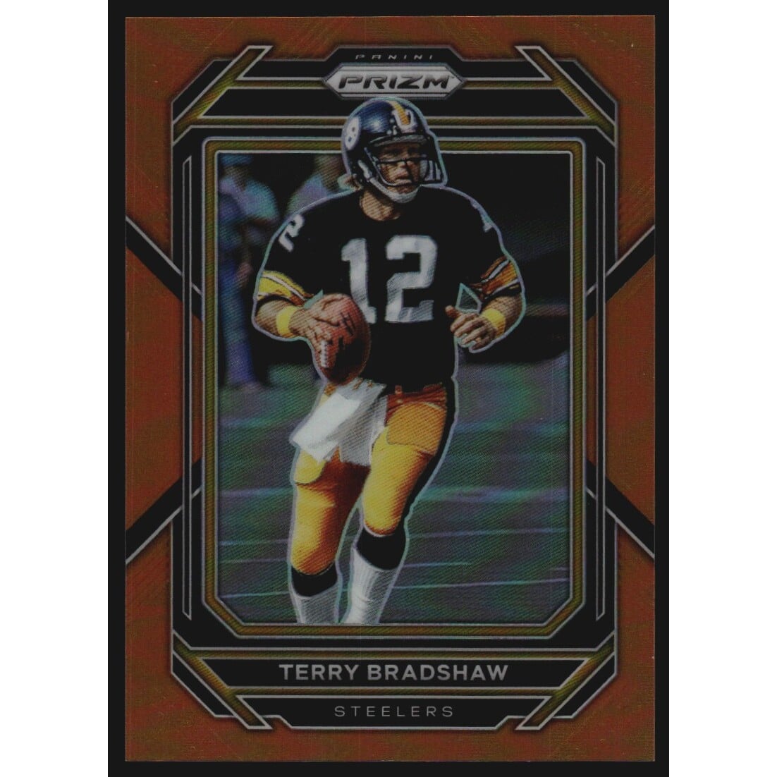 2022 Panini Prizm Prizms Orange #252 Terry Bradshaw. rookie card picture