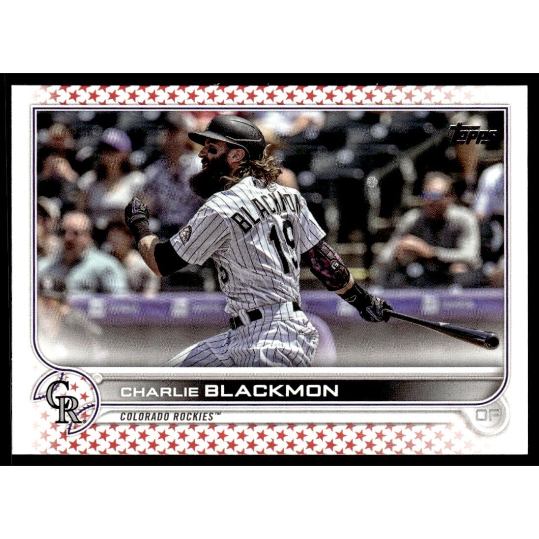 2022 Topps Independence Day #352 Charlie Blackmon. rookie card picture