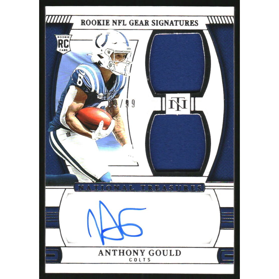 2024 Panini National Treasures Rookie NFL Gear Signature Combos #37 Anthony Gould