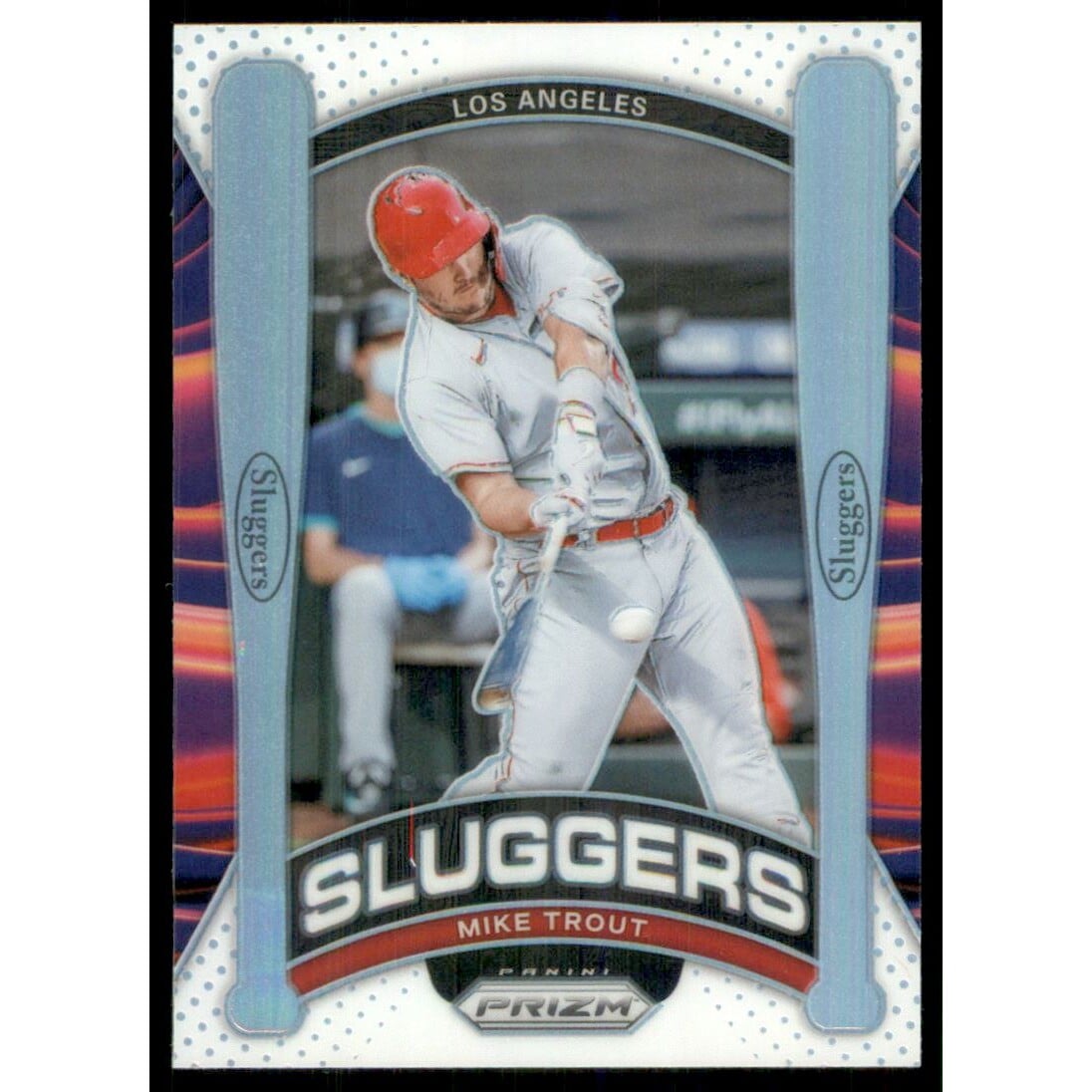 2021 Panini Prizm Sluggers Prizms Silver #15 Mike Trout