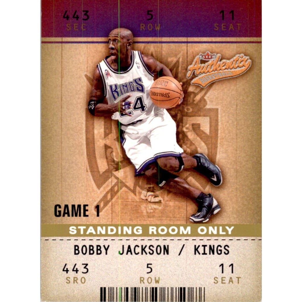 2002-03 Fleer Authentix Standing Room Only #2 Bobby Jackson. rookie card picture