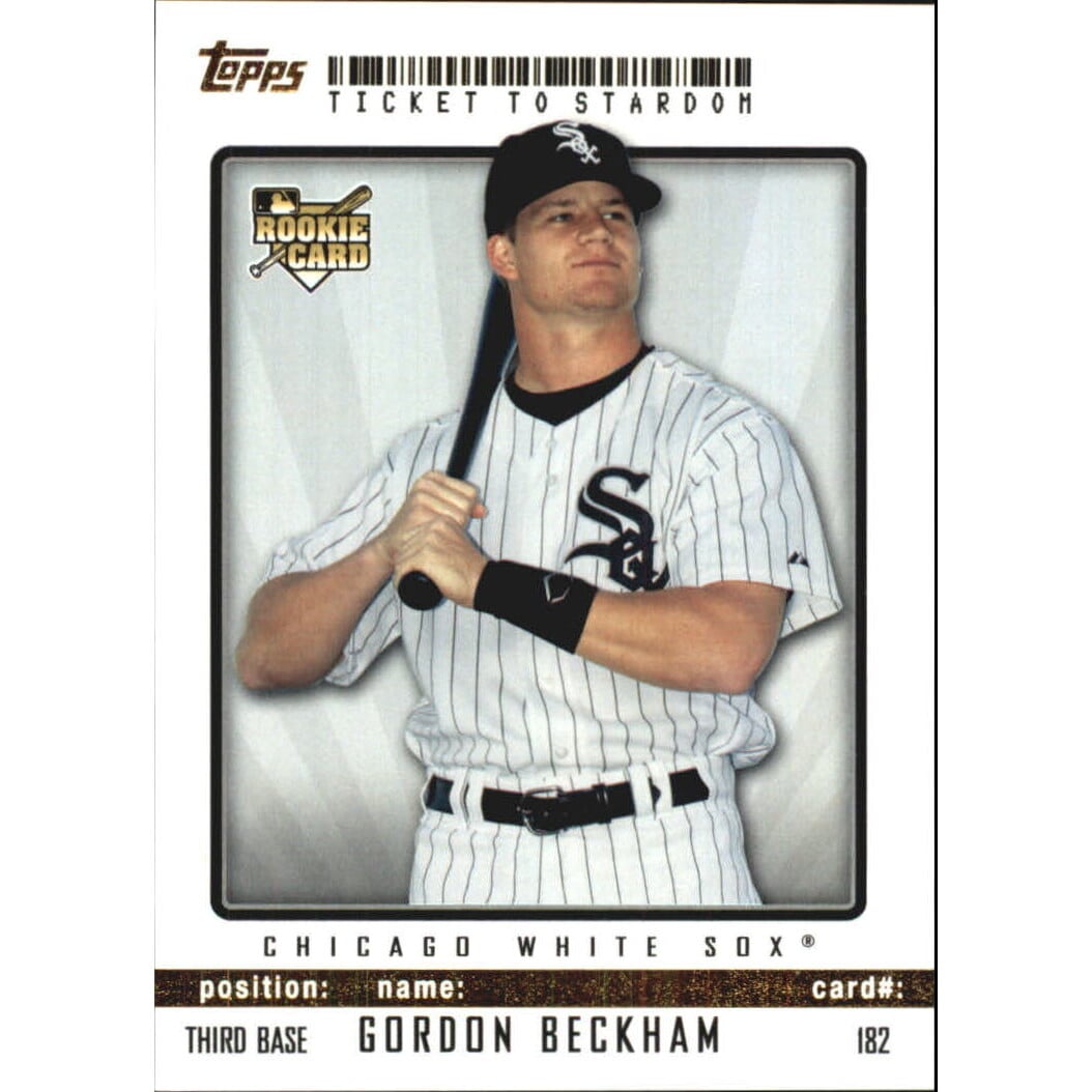 2009 Topps Ticket to Stardom Gold #182 Gordon Beckham. rookie card picture